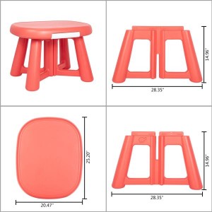 Furniture Plastic Table and 2 Chair Set for Kids