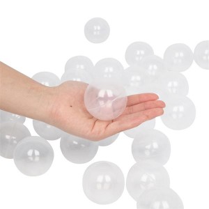 100pcs 5.5cm Fun Soft Plastic Ocean Ball Swim Pit Toys Transparent