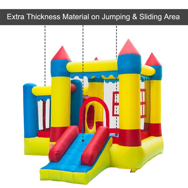 146 L X 106 W X 90 H Yoshioe 420D Thick Oxford Cloth Inflatable Castle Super Area Colorful Bounce House for Kids/Childrens Toy 